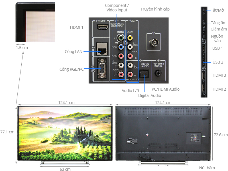 Smart Tivi Toshiba 55 inch 55L5550