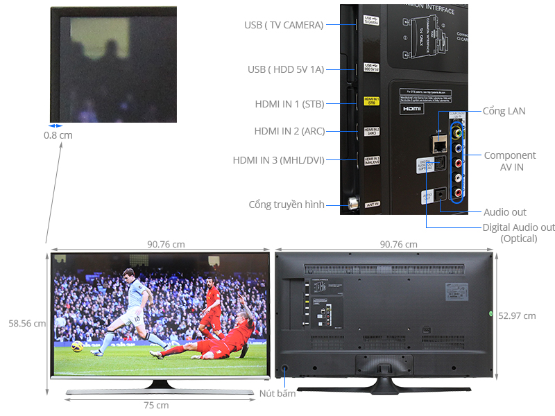 Smart Tivi Samsung 40 inch UA40J5520