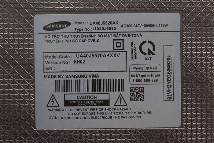 Smart Tivi Samsung 40 inch UA40J5520 Màu Đen