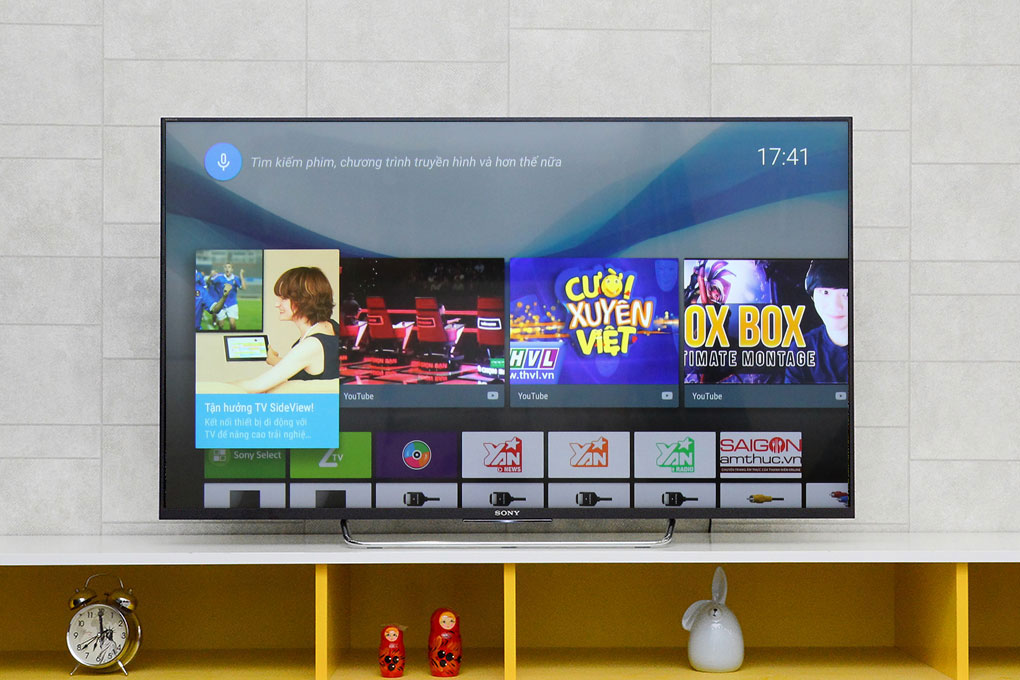 Android Tivi Sony 50 inch KDL-50W800C Màu Đen
