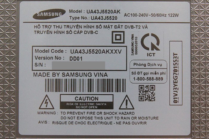 Smart Tivi Samsung 43 inch UA43J5520 Màu Đen