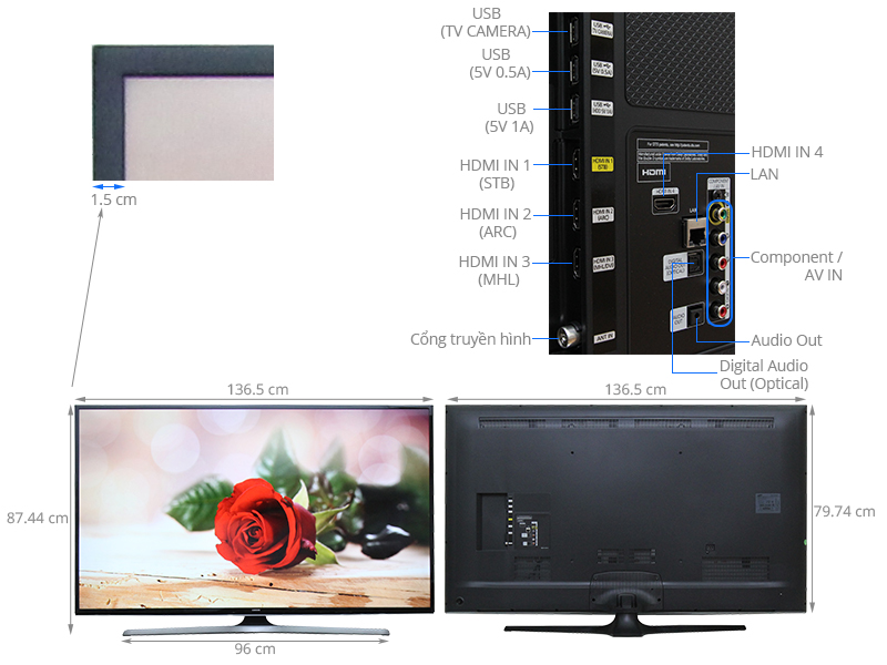 Smart Tivi Samsung 60 inch UA60J6200