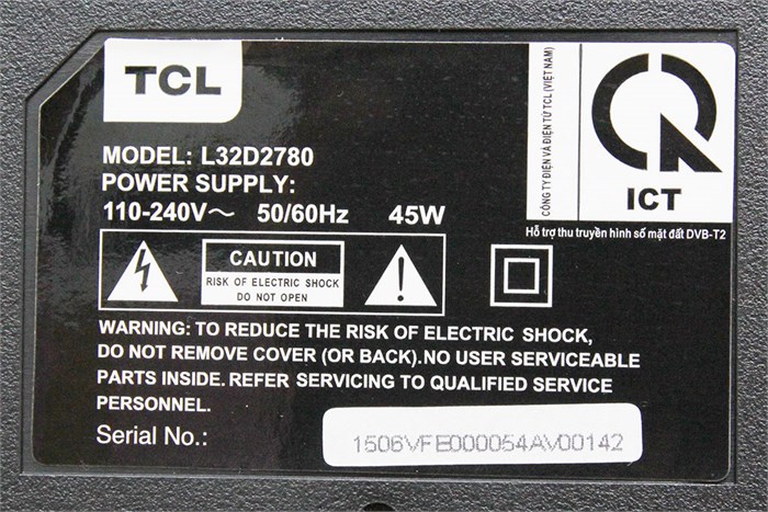 Internet Tivi TCL 32 inch L32D2780