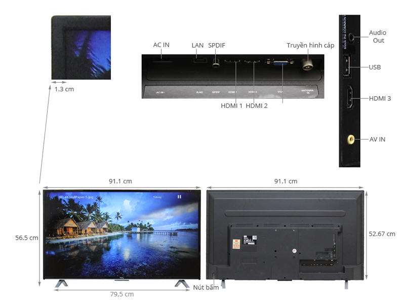 Internet Tivi TCL 40 inch L40D2780