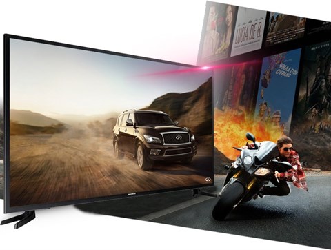 Smart Tivi 40 inch Samsung UA40JU6000 - Tái hiện các hình ảnh chuyển động mà không lo giật hình với tần số quét 100 Hz