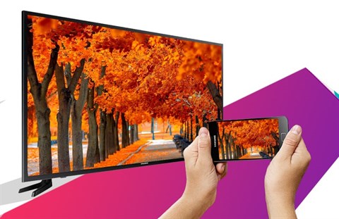 Smart Tivi 40 inch Samsung UA40JU6000 - Phản chiếu hình ảnh lên tivi chỉ trong vài bước đơn giản