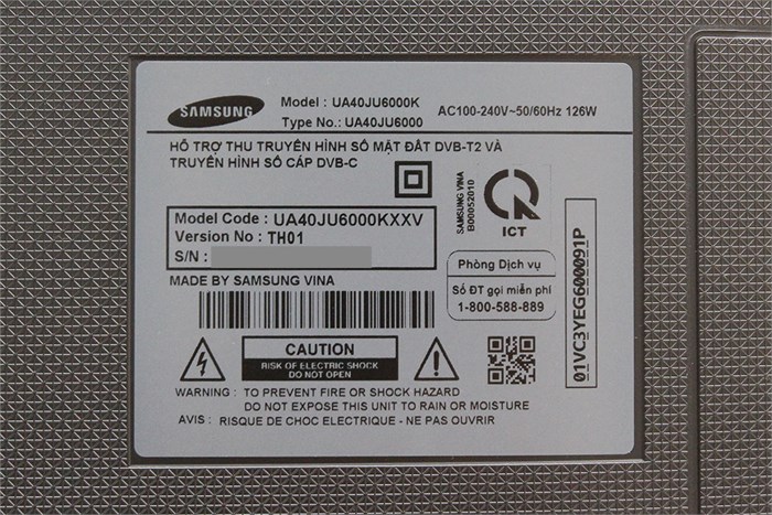 Smart Tivi 40 inch Samsung UA40JU6000 Màu Đen