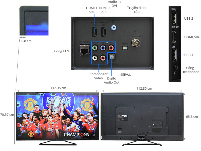 Smart Tivi Led Philips 50Pft6509S 50 Inch - Giá Tốt, Có Trả Góp