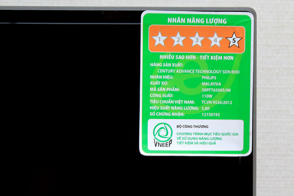 Smart Tivi LED Philips 50PFT6509S 50 inch Màu Đen