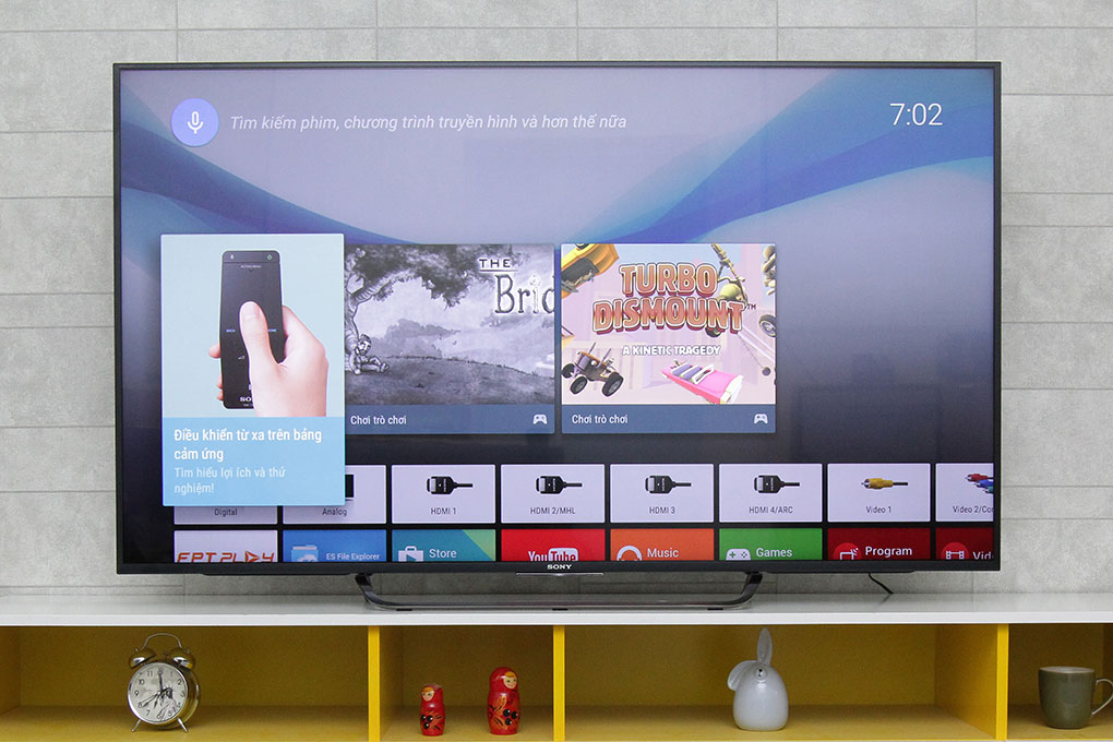 Android Tivi Sony 55 inch KD-55X8500C Màu Đen