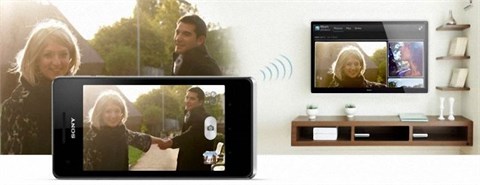 Hình ảnh được phản chiếu từ điện thoại sang tivi với Screen Mirroring