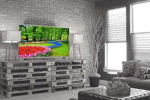 Tivi 55 inch, viền 1.5 cm bạc