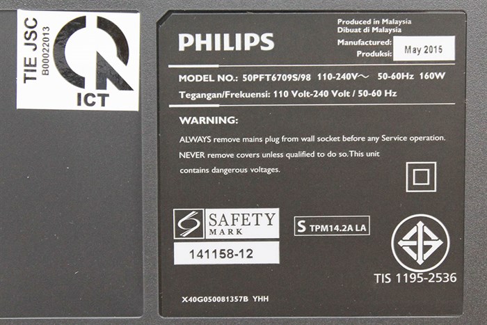 Smart Tivi Philips 50PFT6709 50 inch