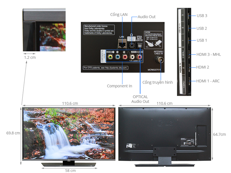 Smart Tivi LG 49 inch 49LF632T