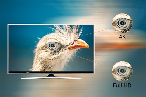 Samsung UA55JS7200 trang bị độ phân giải 4K