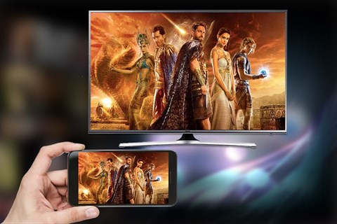Samsung UA60JS7200 có thể trình chiếu qua điện thoại, máy tính bảng