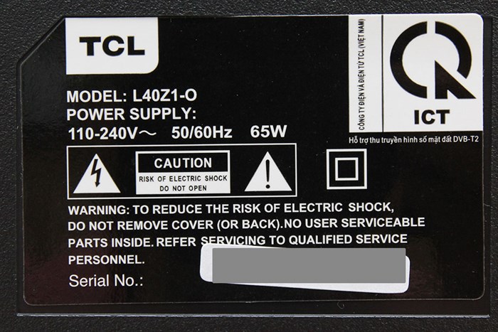 Smart Tivi TCL 40 inch L40Z1