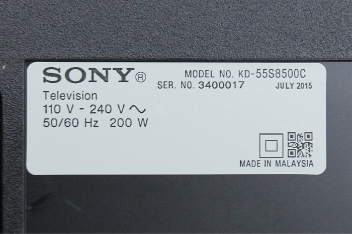 Android Tivi Cong Sony 55 inch KD-55S8500C Màu Đen