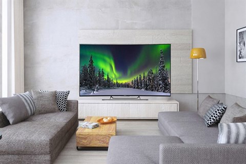 Sony KD-65S8500C trang bị thiết kế màn hình cong