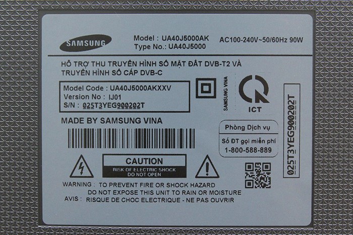 Tivi Samsung 40 inch UA40J5000 Màu Đen