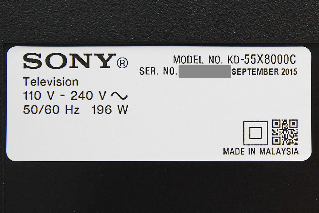 Android Tivi Sony 55 inch KD-55X8000C Màu Đen