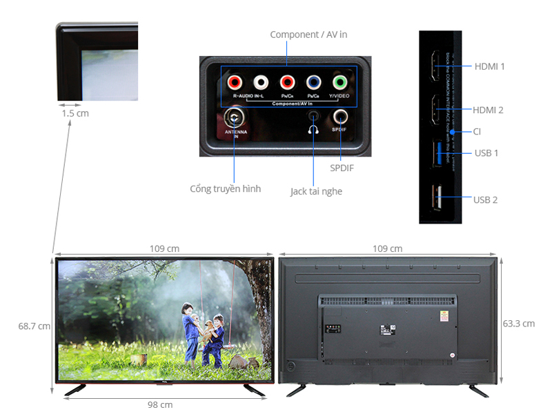 Tivi TCL 50 inch L50D2700D