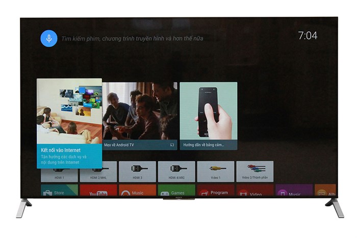 Android Tivi Sony 65 inch KD- 65X9000C Màu Đen