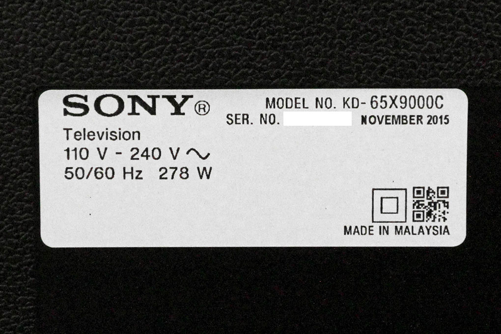Android Tivi Sony 65 inch KD- 65X9000C Màu Đen