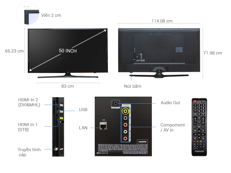 Internet Tivi Samsung 50 inch UA50J5200