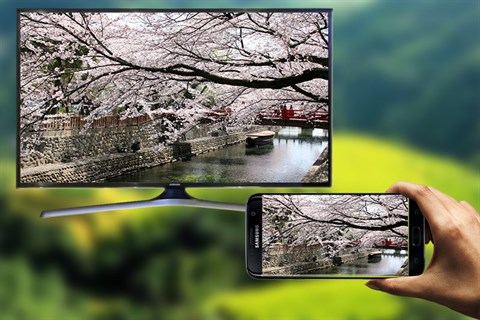 Samsung UA40JU6060 có thể trình chiều từ điện thoại, máy tính bảng