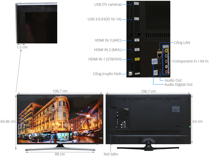 Smart Tivi Samsung 48 inch UA48JU6060