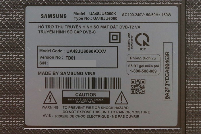 Smart Tivi Samsung 48 inch UA48JU6060 Màu Đen