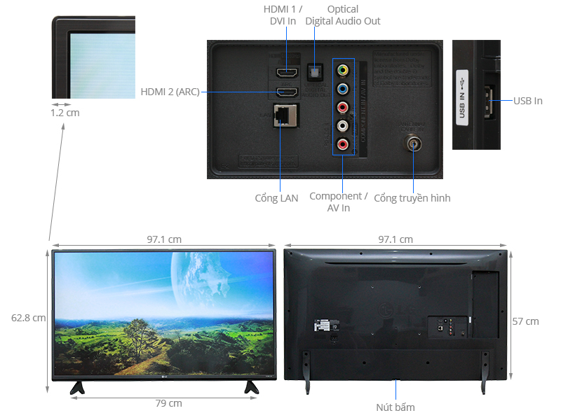 Smart Tivi LG 43 inch 43UF680T