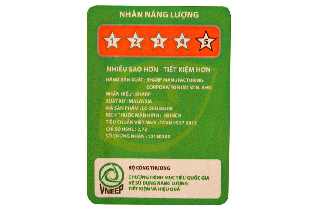 Smart Tivi Sharp 58 inch LC-58UE630X Màu Đen