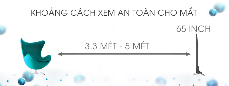 Smart Tivi LG 65 inch 65UF860T - Khoảng cách xem tivi