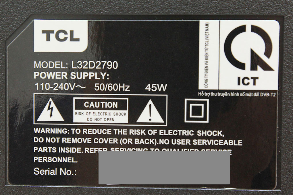 Internet Tivi TCL 32 inch L32D2790