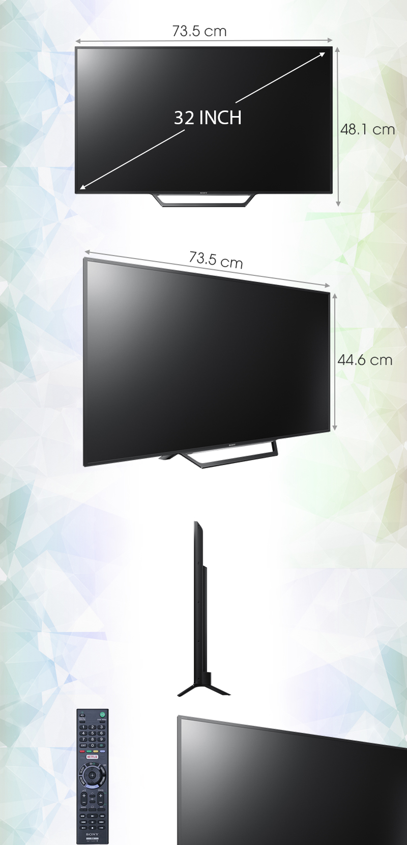 Smart Tivi Sony 32 inch KDL-32W600D - giá tốt, có trả góp