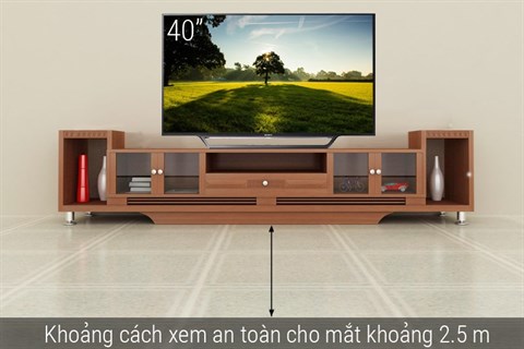 Internet Tivi Sony 40 inch KDL-40W650D có khoảng cách an toàn 2.5m