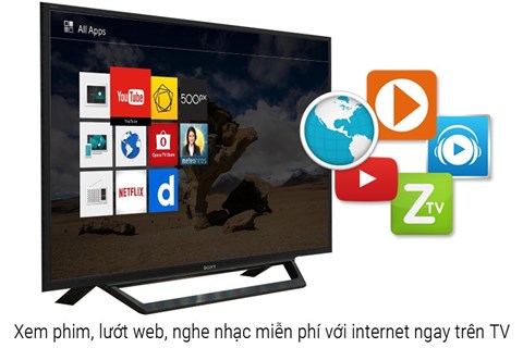 Internet Tivi Sony 40 inch KDL-40W650D có thể xem phim, lướt web