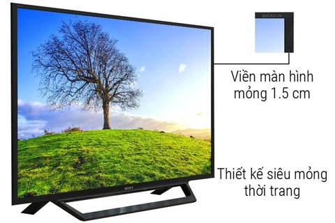 Internet Tivi Sony 40 inch KDL-40W650D có viền màng hình 1.5cm