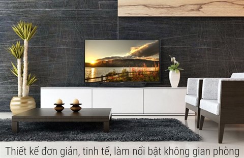 Internet Tivi Sony 48 inch KDL-48W650D có thiết kế đơn giản