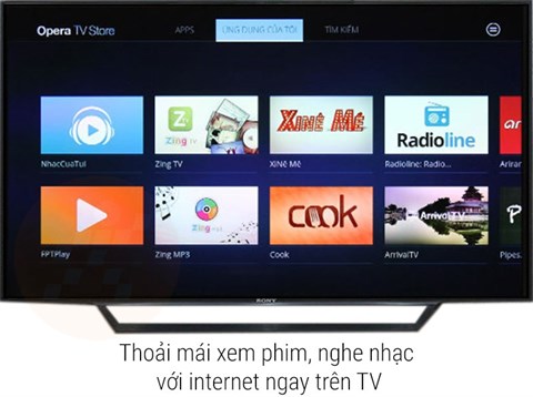 Internet Tivi Sony 48 inch KDL-48W650D có kết nối internet trên tivi