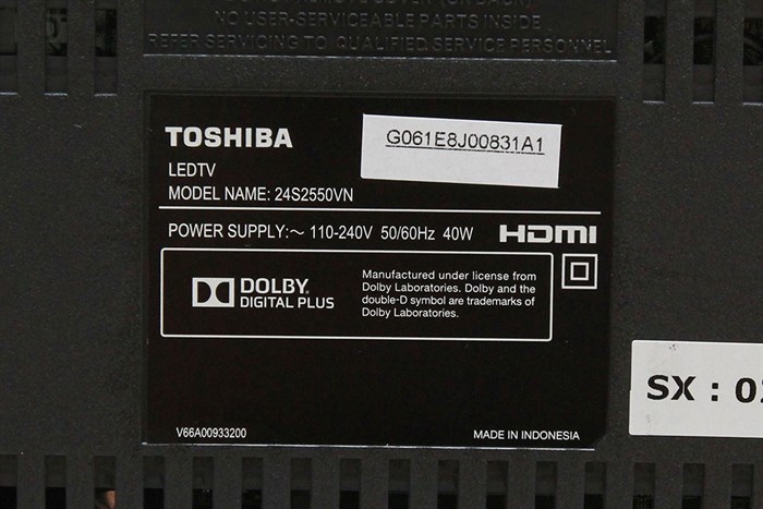 Tivi Toshiba 24 inch 24S2550