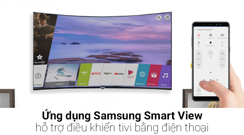 Smart Tivi Cong Samsung 4K 55 inch UA55KS9000