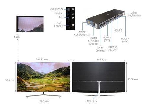 Smart tivi Samsung 65 inch UA65KS9000