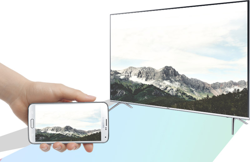 Smart tivi Samsung 55 inch UA55KS7000 - Chiếu màn hình điện thoại lên tivi