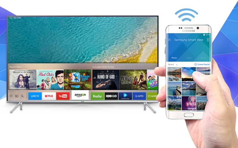 Smart tivi Samsung 60 inch UA60KS7000 - Điều khiển tivi bằng điện thoại