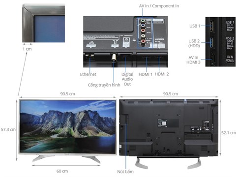 tivi led panasonic th 40dx650v