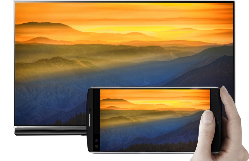 Smart Tivi OLED LG 65 inch OLED65E6T - Chiếu màn hình điện thoại lên tivi