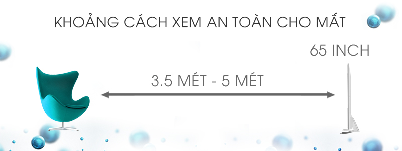 Smart Tivi LG 65 inch 65UH850T - Khoảng cách xem tivi